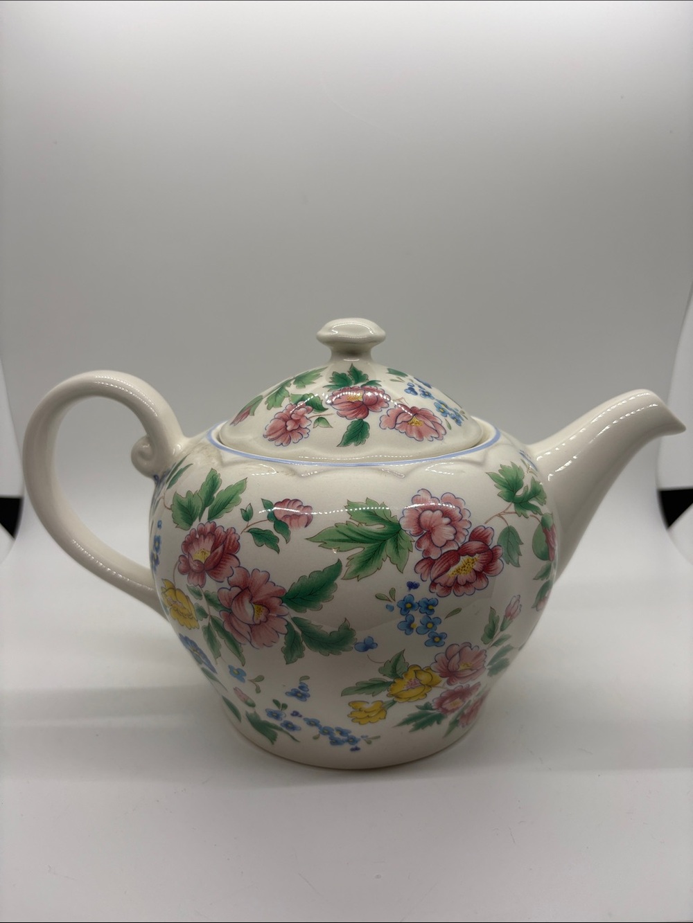 Hazelbury Laura Ashley Floral Teapot VTG